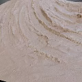 Garden Landscape Design With Beige Wavy Texture Natural Sandy Surface Finish