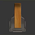 Wooden Hand Plane With Orange Handle And Metal Base For Woodworking