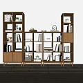Modern Bookcase Bookshelf 3d model