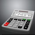 Casio Electronic Calculator With Digital Display Numeric Keypad And Function Keys 3d model