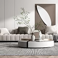 Modern Sofa Coffee Table Combination Sofa Coffee Table 3d model