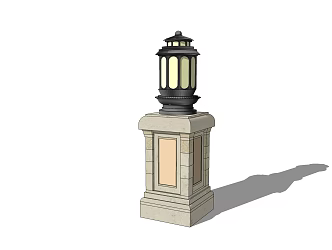 Modern lawn lamp landscape lamp low lamp lantern floor lamp garden lamp 3d model
