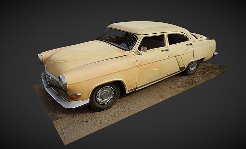 vintage car 3d model