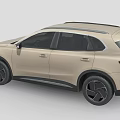 Modern Beige SUV Featuring Sleek Body Lines And Black Alloy Wheels 3d model