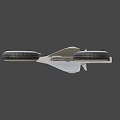 Futuristic White Aircraft Design With Multiple Rotors And Aerodynamic Body Structure