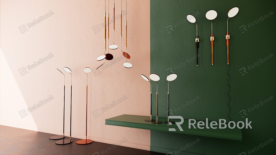 Modern Lamps Combination Simple Floor Lamp Table Lamp model