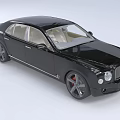 Black Luxury Sedan With Light Interior And Black Wheels Red Brake Calipers