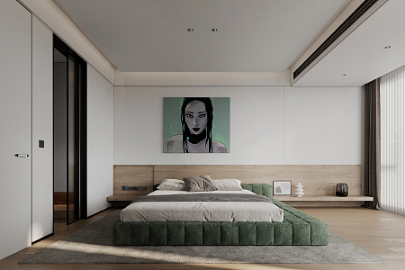 Modern Bedroom 3d model