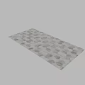 Geometric Marble Tile With Various Shapes And Neutral Tones Mosaic Pattern 3d model
