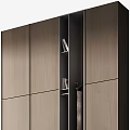 Modern Wooden Bookcase with Open Shelves Cabinet Doors and Books Decorative Accents