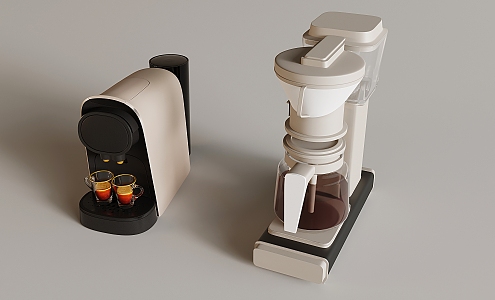 Kitchen appliances Modern coffee machine 3d model