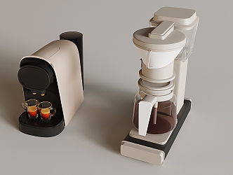 Kitchen appliances Modern coffee machine 3d model