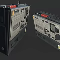 Vintage Radio Cassette Player With Retro Design And Cassette Tapes On