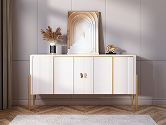 Light Luxury Sideboard 3d model