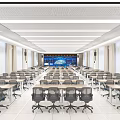 electric classroom training classroom 3d model