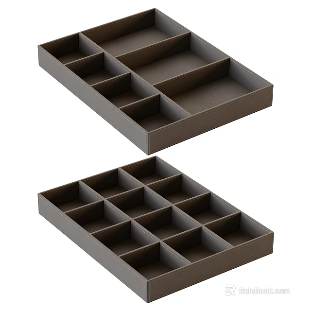 Multi Grid Jewelry Organizer For Accessories Storage 3d model 