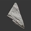 Natural Wood Stone Decorative Piece With Unique Texture And Green Accent For Interior Design