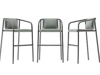 Modern Bar Chair 3d model