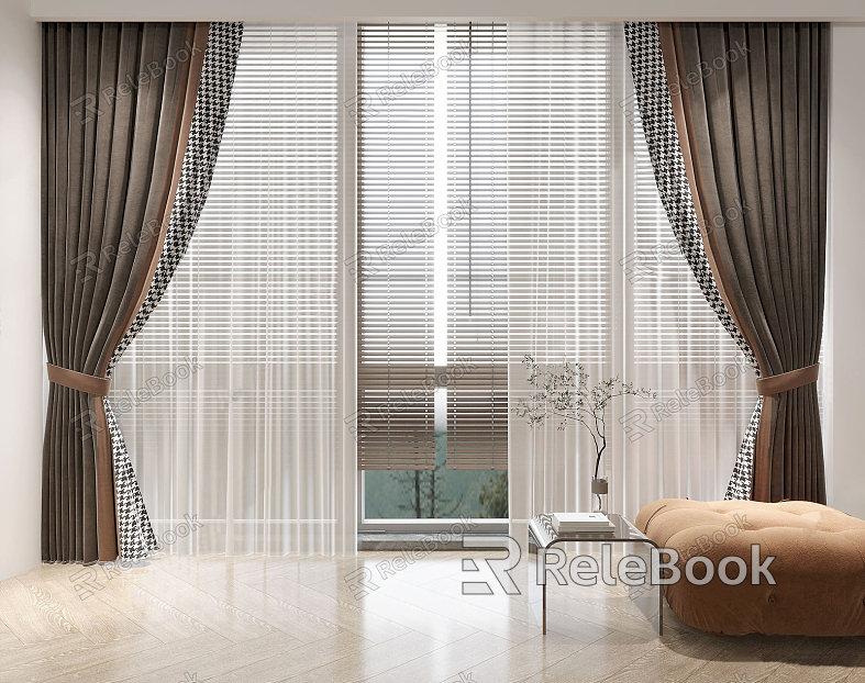 Modern Curtain Fabric Curtain model