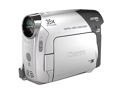 Canon ZR850 IV Digital Video Camcorder With 35x Zoom Functionality 3d model