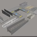 Various Types Of Accessible Ramps With Handrails Yellow Strips And Safety Features