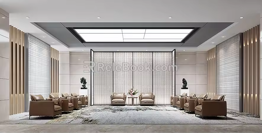 Reception Room Meeting Room Modern Style Reception Room 3d model