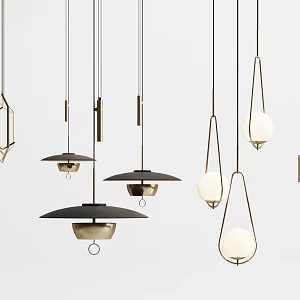 Modern chandelier combination 3d model