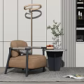 Modern Single Sofa Single Sofa Corner Combination 3d model