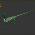 Game Movie Character Unique Fantasy Creature With Long Tail And Sleek 3D Design