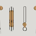 Modern Wall Sconces With Glass Shades And Gold Metal Bases Mounted On Wall