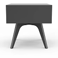Modern Minimalist Coffee Table With Sleek Metal Legs And Black White Finish Design