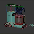 Turquoise Royal Master Cory Kitchen Appliance With Glass Carafe Control Panel And Indicator Lights