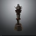 Vintage Decorative Teapot with Multi Layered Tower Base for Home Living Decoration