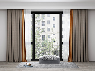 Modern Curtains 3d model