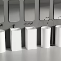 Modern Column Basin Wash Basin Floor Basin Faucet Wash Basin Vertical Basin Wash Basin 3d model