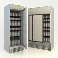 Commercial Beverage Display Refrigerators With Pepsi Brand Drinks And Glass Doors