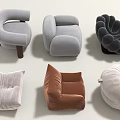 Single Sofa Chair Casual Sofa Shaped Sofa Lazy Sofa Leather Sofa Cloth Sofa 3d model