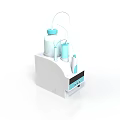 Advanced Organ And Hair Treatment Device With White Body And Blue Components