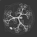 Modern Solar Tree Design With Solar Panels And Standing Person Nearby