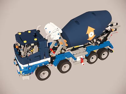 High 42112 concrete mixer toy car 3d model