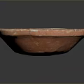 Intricate Traditional Sculpted Bowl With Handcrafted Geometric Patterns And Red Glaze