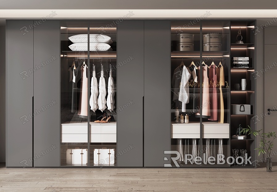 Light Luxury Wardrobe Home Wardrobe model