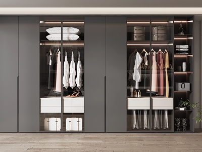 Light Luxury Wardrobe Home Wardrobe model