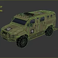 FBI Tactical Tank in Khaki Color Featuring Modern Design and Enforcement Equipment