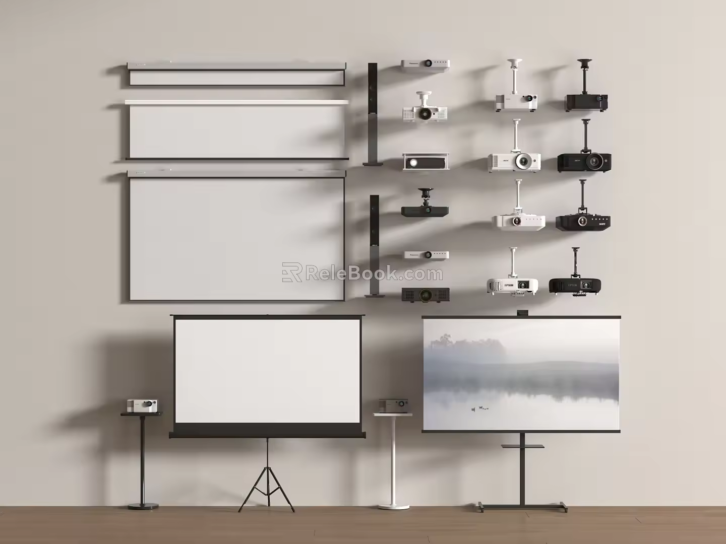 projection screen projection mobile projection equipment 3d model