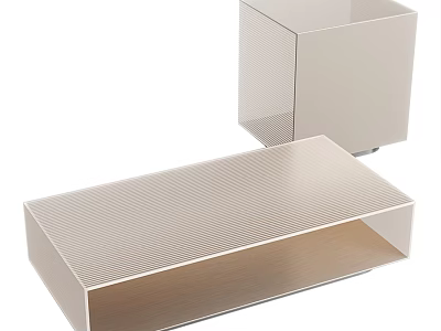 Modern Minimalist Metal Tea Table Design With Geometric Structure And Sleek Lines 3d model
