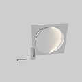 Modern Metal Wall Lamp With Circular Light Panel For Indoor Lighting 3d model