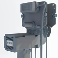 Commercial Electric Hoist Lifting Equipment With Blue Motor And Chain Hook