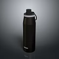 Practical Black Water Bottle With Handle VIZION Brand Durable Daily Use