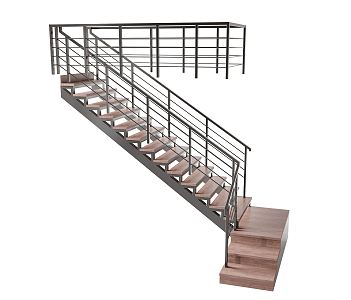 INDUSTRIAL LOFT STAIRS 3d model